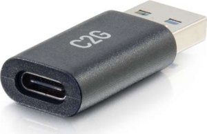 Adapter USB C2G C2G USB C to USB Adapter - SuperSpeed USB Adapter - 5Gbps - F/M - USB-Adapter - 24 pin USB-C (W) umkehrbar zu USB Typ A (M) - USB 3.0 - geformt - Schwarz 1