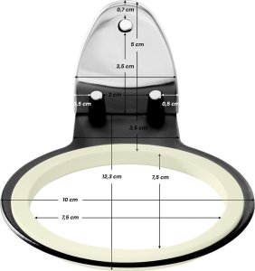 ATL Uchwyt naścienny na suszarkę do włosów Q96 czarny 4