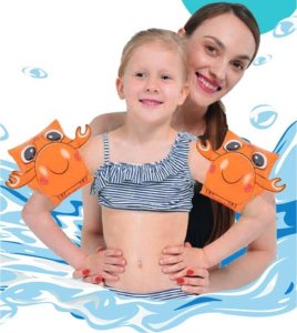 JiLong RĘKAWKI DO PŁYWANIA DLA DZIECI KRAB 26x22CM 32206 2