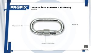 Climax KARABIŃCZYK STALOWY ( ZATRZAŚNIK ) CLIMAX 30 CONNECTOR, CE 2
