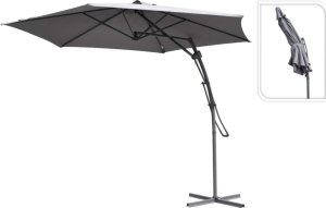 ProGarden Wiszący parasol ogrodowy, szary, 300 cm Lumarko 1