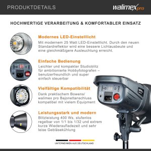 Lampa studyjna Walimex walimex pro Emerger 400 Set Single 3