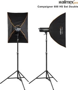 Lampa studyjna Walimex walimex pro Campaigner 600 HS Set Double 1