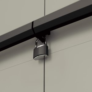 Szafa ogrodowa Keter Szafka do segregacji śmieci Planet szaro-czarna 7