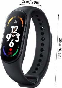 Smartband Vega BRANSOLETKA SMARTBAND M8 OPASKA CZARNA - ŁADOWANIE MAGNETYCZNE> 9