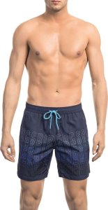 Bikkembergs Modny, markowy strój kapielowy Bikkembergs Beachwear model BKK1MBM02 kolor Niebieski. Odzież męska. Sezon: S 1