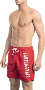 Bikkembergs Modny, markowy strój kapielowy Bikkembergs Beachwear model BKK1MBM03 kolor Czerwony. Odzież męska. Sezon: S 1