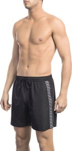 Bikkembergs Modny, markowy strój kapielowy Bikkembergs Beachwear model BKK1MBM06 kolor Czarny. Odzież męska. Sezon: S 1