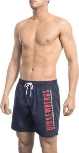 Bikkembergs Modny, markowy strój kapielowy Bikkembergs Beachwear model BKK1MBM03 kolor Niebieski. Odzież męska. Sezon: M 1