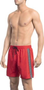 Bikkembergs Modny, markowy strój kapielowy Bikkembergs Beachwear model BKK1MBM06 kolor Czerwony. Odzież męska. Sezon: L 1