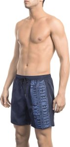 Bikkembergs Modny, markowy strój kapielowy Bikkembergs Beachwear model BKK1MBM08 kolor Niebieski. Odzież męska. Sezon: M 1