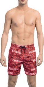 Bikkembergs Modny, markowy strój kapielowy Bikkembergs Beachwear model BKK1MBM17 kolor Czerwony. Odzież męska. Sezon: M 1