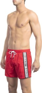 Bikkembergs Modny, markowy strój kapielowy Bikkembergs Beachwear model BKK1MBS02 kolor Czerwony. Odzież męska. Sezon: XL 1