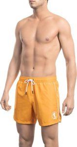 Bikkembergs Modny, markowy strój kapielowy Bikkembergs Beachwear model BKK1MBS05 kolor Pomarańczowy. Odzież męska. Sezon: S 1