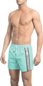 Bikkembergs Modny, markowy strój kapielowy Bikkembergs Beachwear model BKK1MBS02 kolor Niebieski. Odzież męska. Sezon: M 1