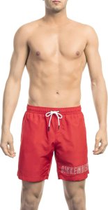 Bikkembergs Modny, markowy strój kapielowy Bikkembergs Beachwear model BKK1MBM01 kolor Czerwony. Odzież męska. Sezon: L 1