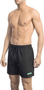 Bikkembergs Modny, markowy strój kapielowy Bikkembergs Beachwear model BKK1MBM10 kolor Czarny. Odzież męska. Sezon: S 1