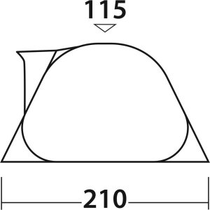 Namiot turystyczny Easy Camp Namiot 3-osobowy Easy Camp Flameball 300 Uniwersalny 6