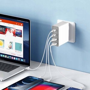 Ładowarka Vega ŁADOWARKA SIECIOWA 130W GaN BIAŁA SOMOSTEL POWER DELIVERY Q24 2XPD + 2XUSB> 6