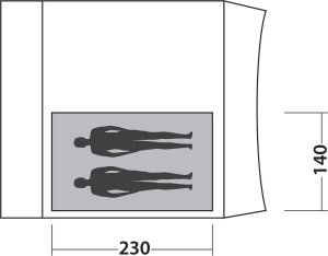 Namiot turystyczny Easy Camp Sypialnia do namiotu Easy Camp Inner Wimberly 2 Uniwersalny 3