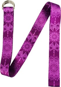 Enero Pasek do ćwiczeń jogi rozciągania nóg Enero fit 183x3.8 cm fuksja 3