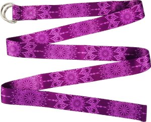 Enero Pasek do ćwiczeń jogi rozciągania nóg Enero fit 183x3.8 cm fuksja 4