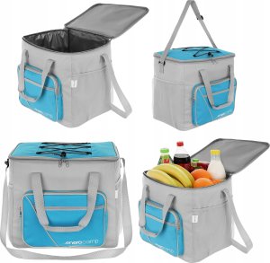 Enero Torba termiczna 36x25x33cm błekitno szara 30l Enero camp 5
