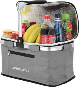 Easy Camp Koszyk turystyczny składany termiczny kempingowy szary Enero camp 24l 4