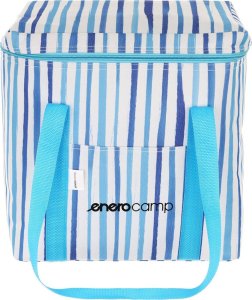 Enero Torba termiczna na biwak plaże kemping Enero Camp 32x25x35cm 28l blue lines 1