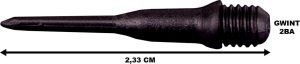 Enero Końcówka dart do rzutek plastikowe - spare 50 szt czarne Enero 2