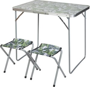 Enero Stolik turystyczny składany kempingowy 80x60x70cm i 2 krzesła jungle 14
