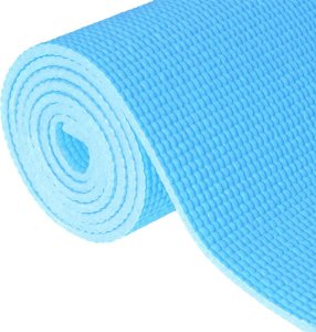 4f Mata do ćwiczeń do yogi yoga fitness Profit Slim DK 2203 173x61x0,5cm niebieska 4