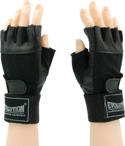 Evolution Rekawiczki kulturystyczne fitness Evolution Standard czarne FR-11 XL 6