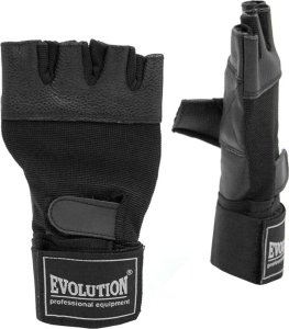 Evolution Rekawiczki kulturystyczne fitness Evolution Standard czarne FR-11 M 2