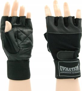 Evolution Rekawiczki kulturystyczne fitness Evolution Standard czarne FR-11 M 10