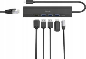 HUB USB Hama HAMA USB-C Hub Multiport 6 Ports 3