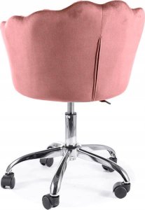 Signal Fotel obrotowy ROSE VELVET antyczny róż SIGNAL 5