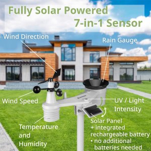 Stacja pogodowa Bresser Bresser Weather Center 7-in-1 solar 6-days 4cast Pro SF 7