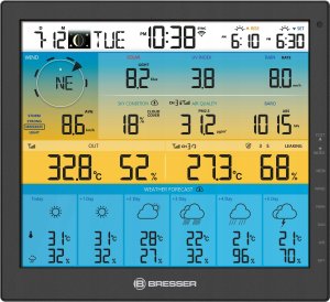Stacja pogodowa Bresser Bresser Weather Center 7-in-1 solar 6-days 4cast Pro SF 9