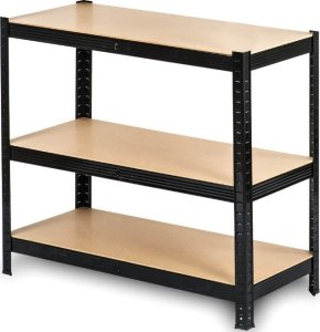 Funfit Metal storage rack 150x75x30 cm BLACK 4