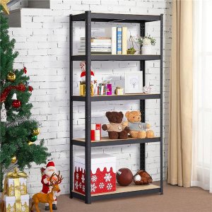 Funfit Metal storage rack 150x75x30 cm BLACK 9
