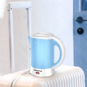 Dell Electric Kettle Plastic Travelling 650W 0.6L Blue（Offline） VDE/Walking Drip 4