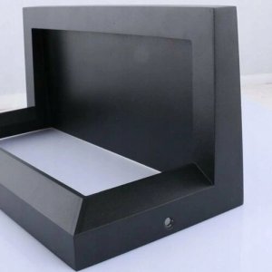 Kinkiet LVT LVT Lagos 7925 kinkiet lampa ścienna ogrodowa IP54 1x12W LED 4000K 840lm z czujnikiem ruchu czarny/biały 11