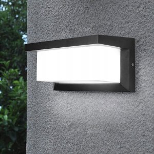 Kinkiet LVT LVT Lagos 7925 kinkiet lampa ścienna ogrodowa IP54 1x12W LED 4000K 840lm z czujnikiem ruchu czarny/biały 25