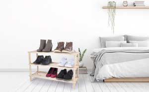 Alpina PÓŁKI REGAŁ NA BUTY 3 POZIOMY DREWNIANY ALPINA 4