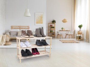 Alpina PÓŁKI REGAŁ NA BUTY 3 POZIOMY DREWNIANY ALPINA 5