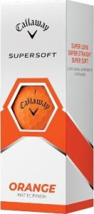 CALLAWAY morele Matowe piłki golfowe CALLAWAY SUPERSOFT (pomarańczowe) 1