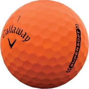 CALLAWAY morele Matowe piłki golfowe CALLAWAY SUPERSOFT (pomarańczowe) 2