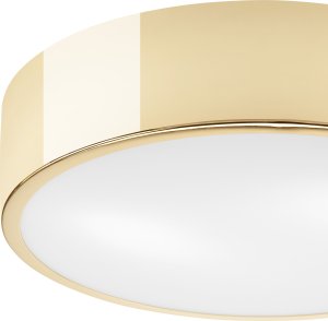 Lampa sufitowa Lamkur Lamkur Dante 43883 plafon lampa sufitowa nowoczesny metalowy szklany klosz 1x60W E27 złoty/biały 2
