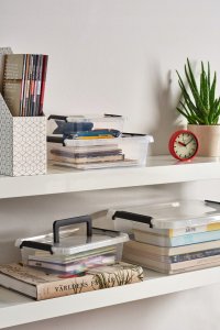 ORPLAST MOXOM - Pojemnik plastikowy z rączką + pokrywa - SimpleStore - 39x29x21,5 cm - 15,5 L 3